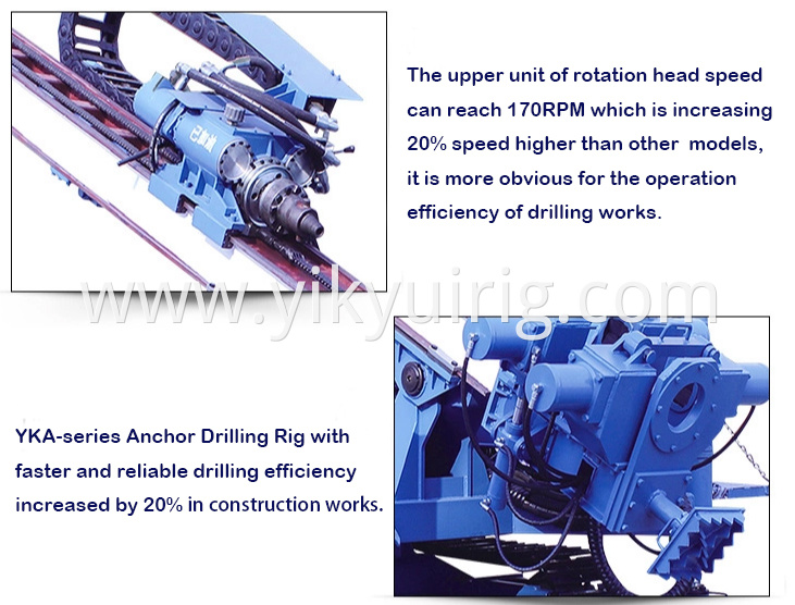 Multifunctional slope anchor hydraulic drilling rig machine product details 1